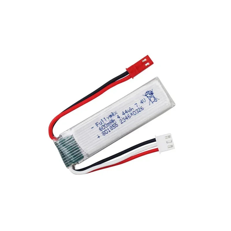 (JST plug) 7.4V 600mAh 25C Li-ion Battery with Charger for XK K130 RC Aircraft, Glider Aircraft Model Toy Accessories