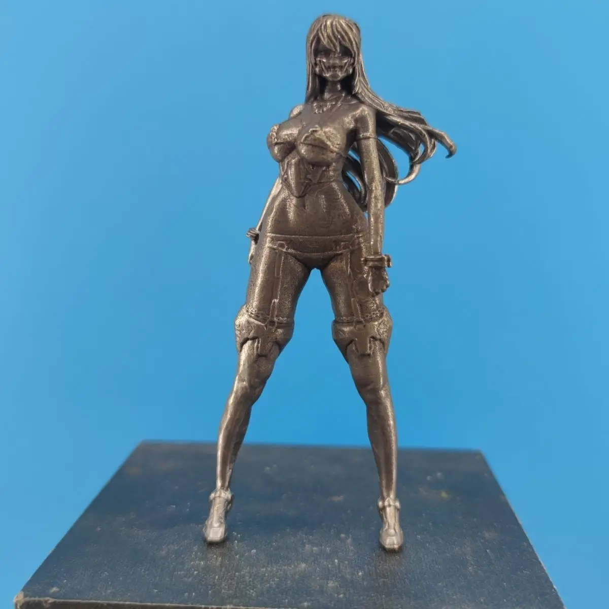 Vintage Copper Devil Girl Mini Metal Model Figurine Miniature Decoration Craft Gift For Men And Women