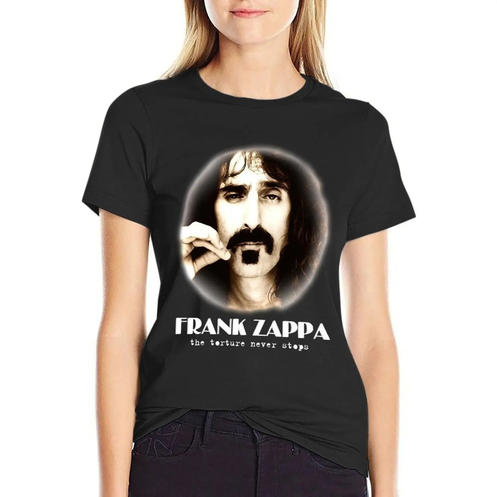 Fránk music Záppà-Fránk music Záppà the torture never stops Round neck Unisex T-Shirt