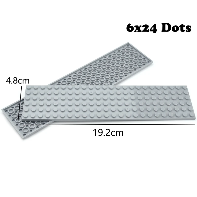 6x24 Dots Thin Bricks Assemble Particles Size 6*24 Dots DIY Parts Educational Creative Building Blocks Classic Parts 3026 Toys