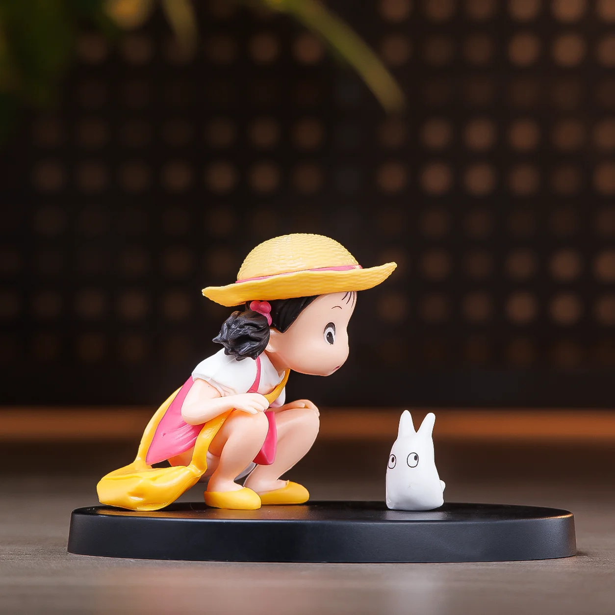 Totoro Mei أنيمي الشكل-Mei القرفصاء الشكل Kawaii دمية تحصيل نموذج عمل تمثال PVC تمثال دمية جمع الديكور