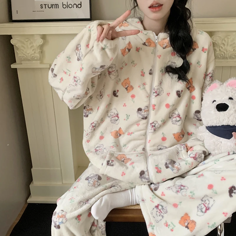 

Pajama Sets Goth Women Ruffled Skimming Sweet Terry Strawberry Silk Plain Thermal Breathable Sister Long Short Sleeve Honey 2026