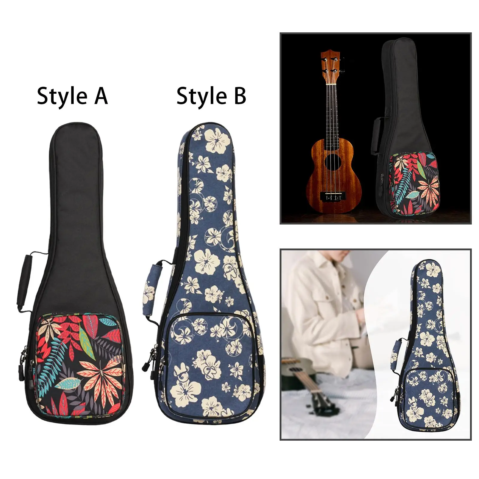 31 inch ukulele with adjustable straps musical instrument case for capo sheet