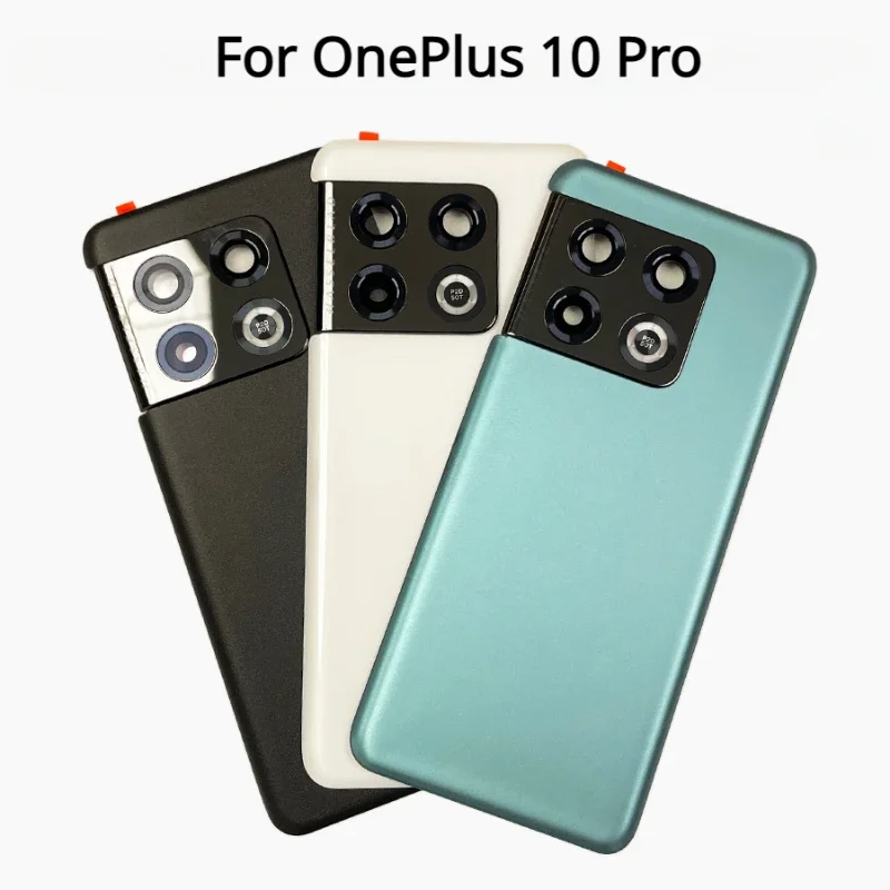 Glass For OnePlus 10 Pro NE2210 Back Battery Cover+Camera Frame Rear Cover Housing Case For OnePlus 10Pro 1+10Pro Door