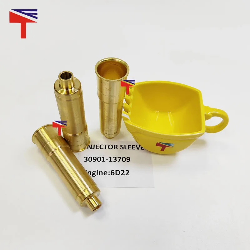 

4PCS injector copper sleeve 30901-13709 is suitable for construction machinery 6D22 engine parts