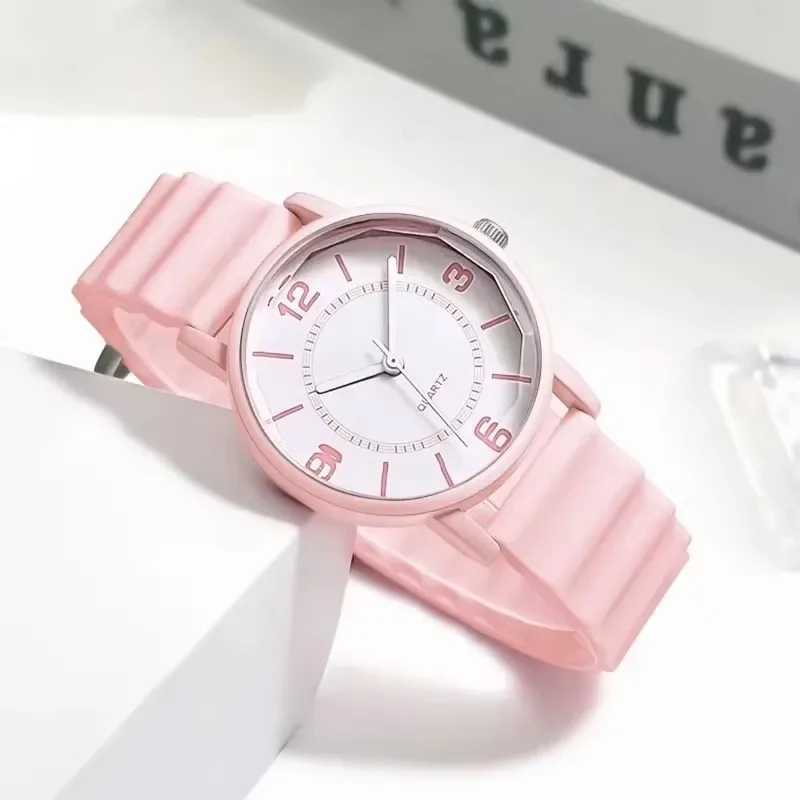 Orologi da donna con cinturino in silicone color gelatina Orologio da polso al quarzo con abito semplice di moda Orologio da regalo di lusso Dropshipping Reloj Mujer