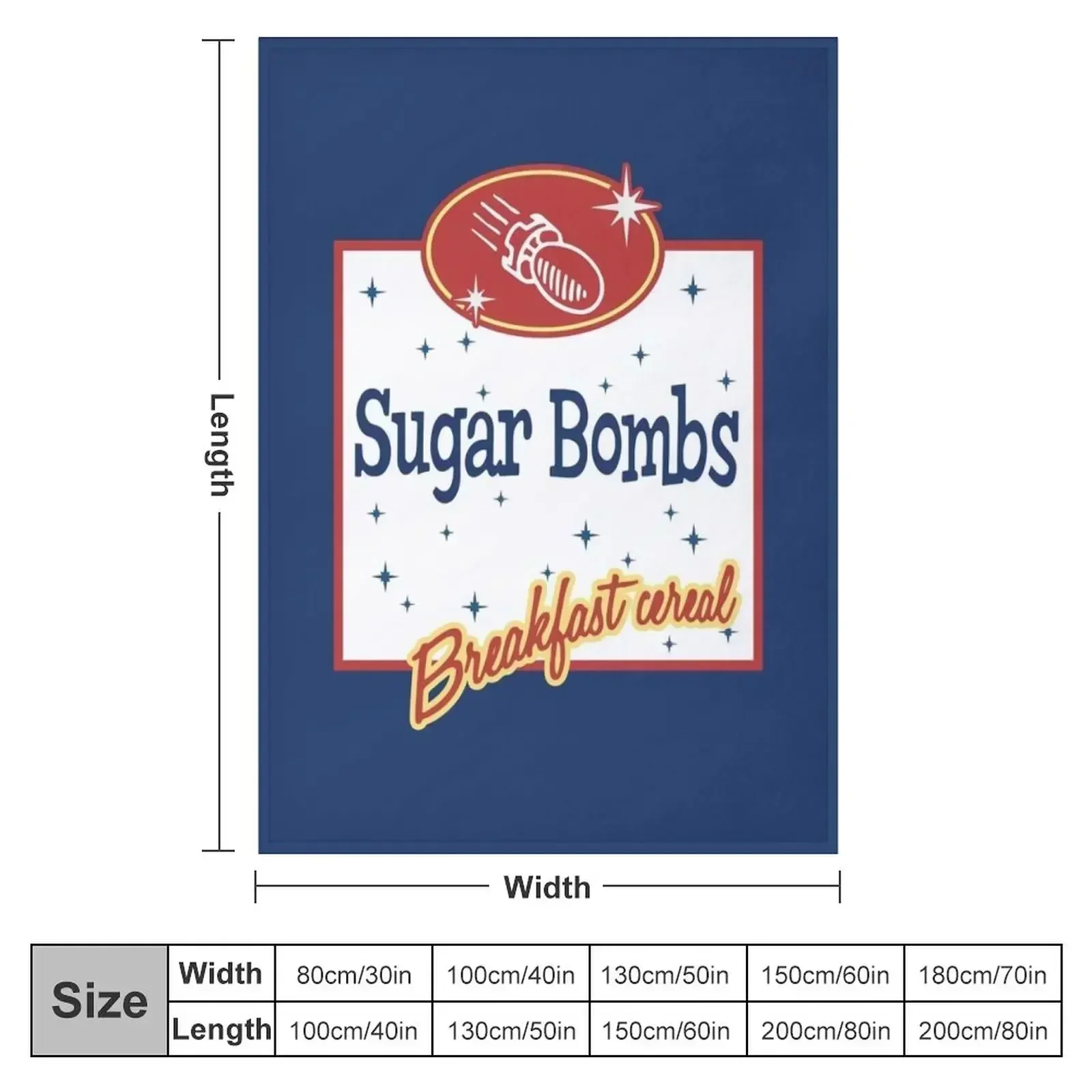 Sugar Bombs Logo (Full) Throw Blanket couch cozy soft plush fuzzy picnic outdoor blanket