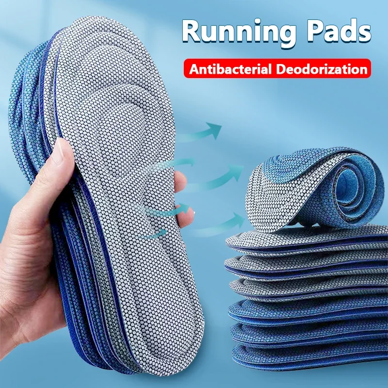 Unisex Soft Memory Foam Orthopedic Insoles Deodorizing Insole  Shoes Sports Absorbs Sweat Soft Antibacterial Shoe Accessories