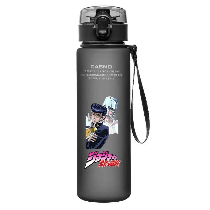 560 ML JoJo Bizarre Adventure Water Bottle Jonathan Joestar Joseph Star Platinum Large Portable Plastic Water Cup Birthday Gifts