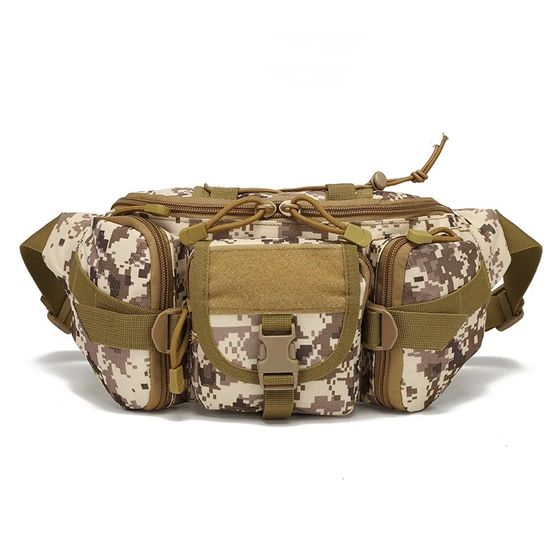 

ISURE MARINE Outdoor Sports Waterproof Waist Bag Fishing Multi functional Chest Bag Men Women Camouflage Trendy Sports Bag