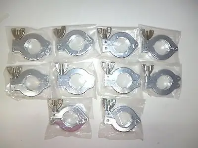 

Lot of 10 Clamp KF25 Aluminum New Vacuum Pump Flange Fitting Parts