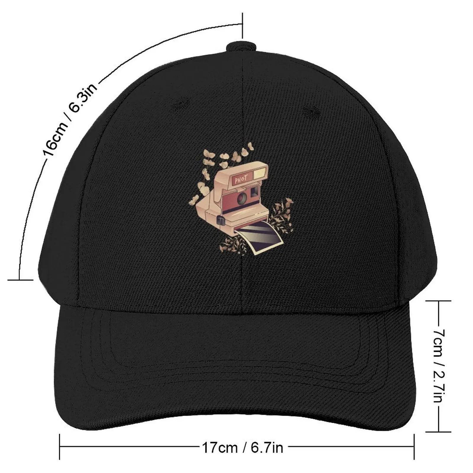 Camera of vintage Baseball Cap Streetwear hard hat beach hat Male Women's