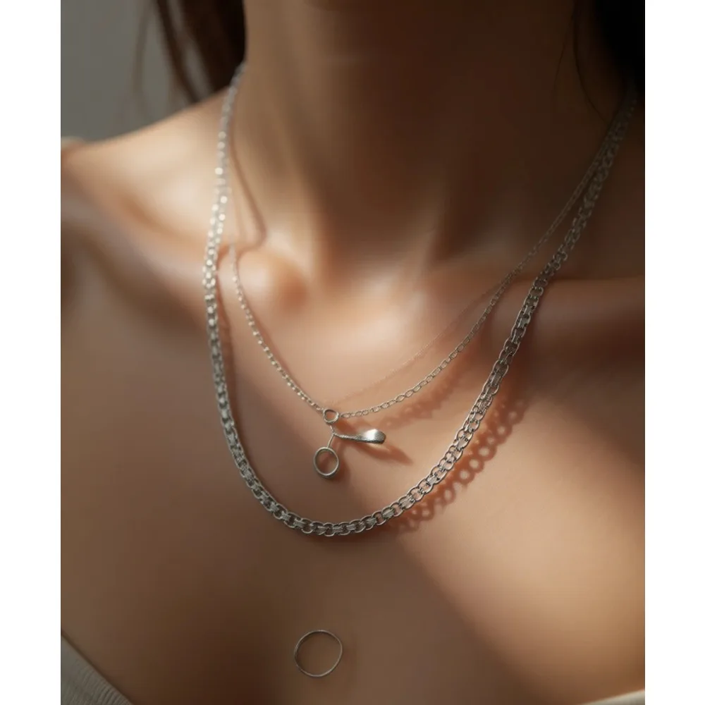 

Серебряное колье 925 пробы, цепочка-бисмарк 2 мм, для женщин, в подарочной коробке, сделано в Италии