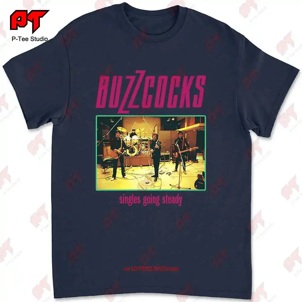 Buzzcocks Singles Going Steady Rock N Roll Band T-shirt ZKO5