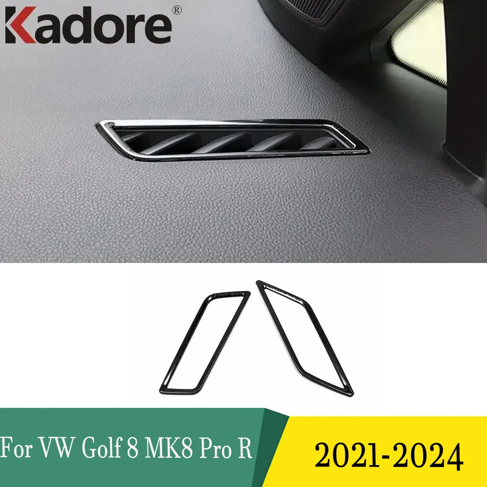 Для Volkswagen Golf 8 MK8 Pro R 2021-2023 2024, передняя боковая крышка вентиляционного отверстия, розетка переменного тока, декоративная отделка, аксессуары для интерьера