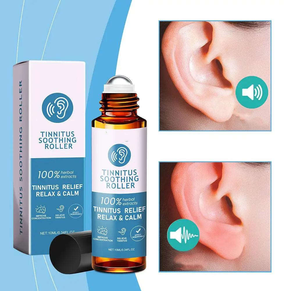 10ml Tinnitus Ear Drop Soothing Roller Herbal Tinnitus Relief Oil  Relief Hearing Calming Ear Set Tinnitus Treatment Health Care