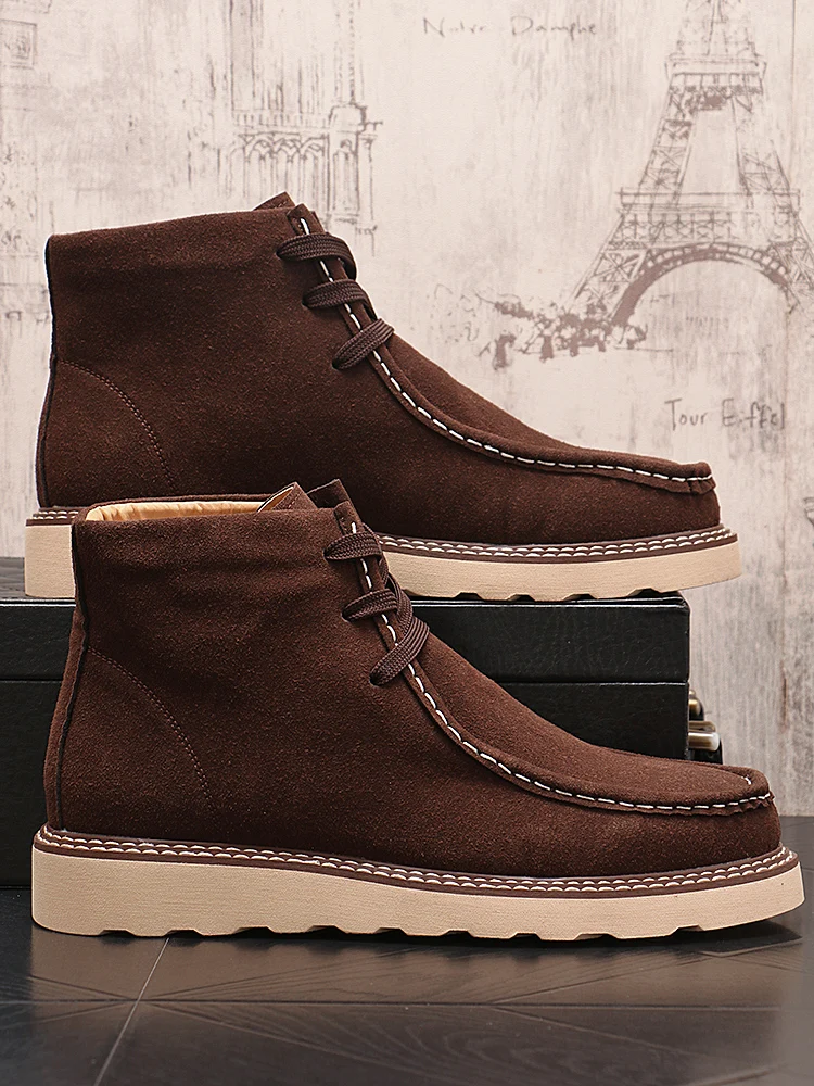 faionable-men's-chelsea-boots-autumn-winter-new-sle-slip-on-matte-leather-casual-oes-heightening-lace-up-ort-boots-hi