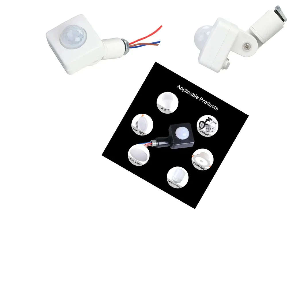 

Sensor Switch 160 Degrees AC 85-265V 10MM PIR Infrared Motion Sensor Detector Wall LED Light Outdoor