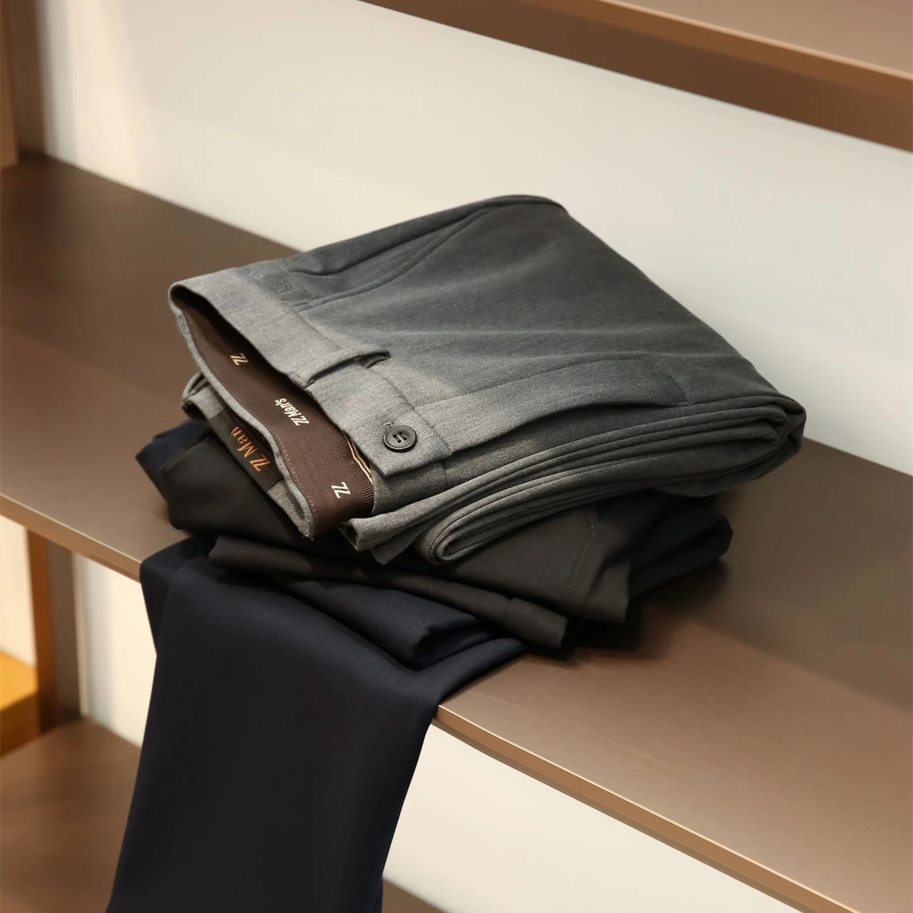 سراويل رجالية عصرية دافئة غير رسمية من سلسلة Bla Tech Down سراويل طويلة للخريف والشتاء ملابس ترفيهية أنيقة متعددة الاستخدامات #4