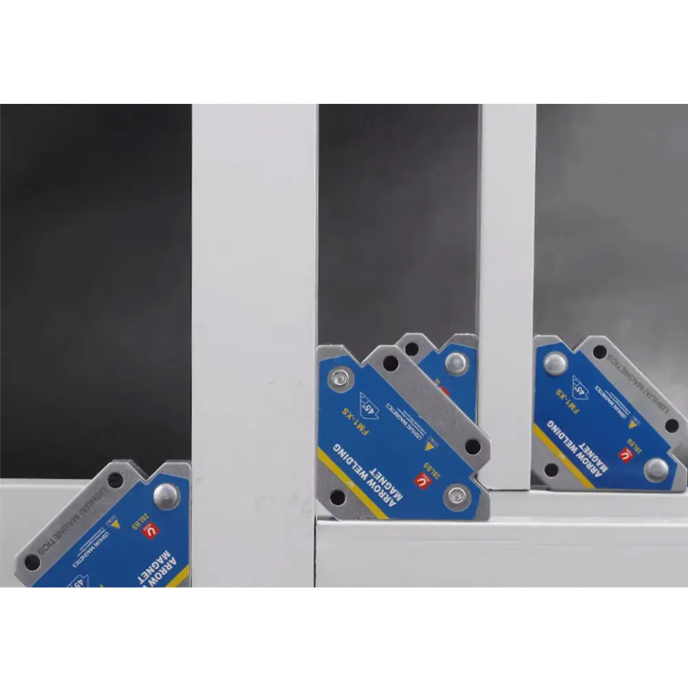 2pcs Magnetic Welding Fixer 45° 90° 135° Multi-angle Magnet Weld Positioner Ferrite Auxiliary Locator Tools
