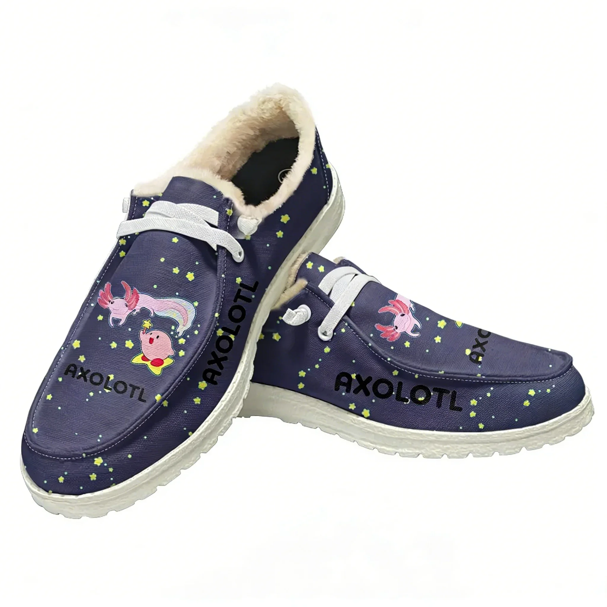 

Axolotl Plush Flat Shoe Mens Womens Teenager Warm Shoe Indoor Outdoor High Quality Fashion Lightweight Shoes Customized Footwear