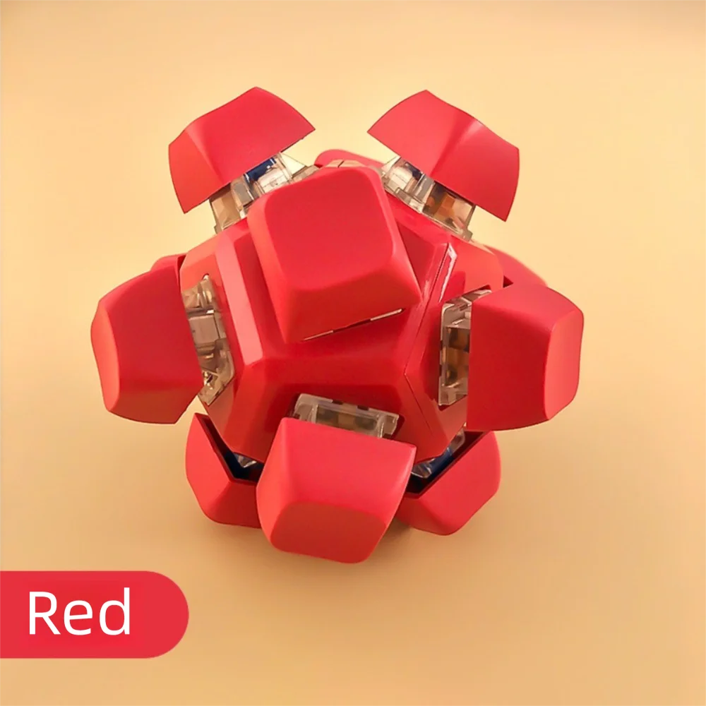 Magic Ball Fidget Keychain DIY Clicker Toy