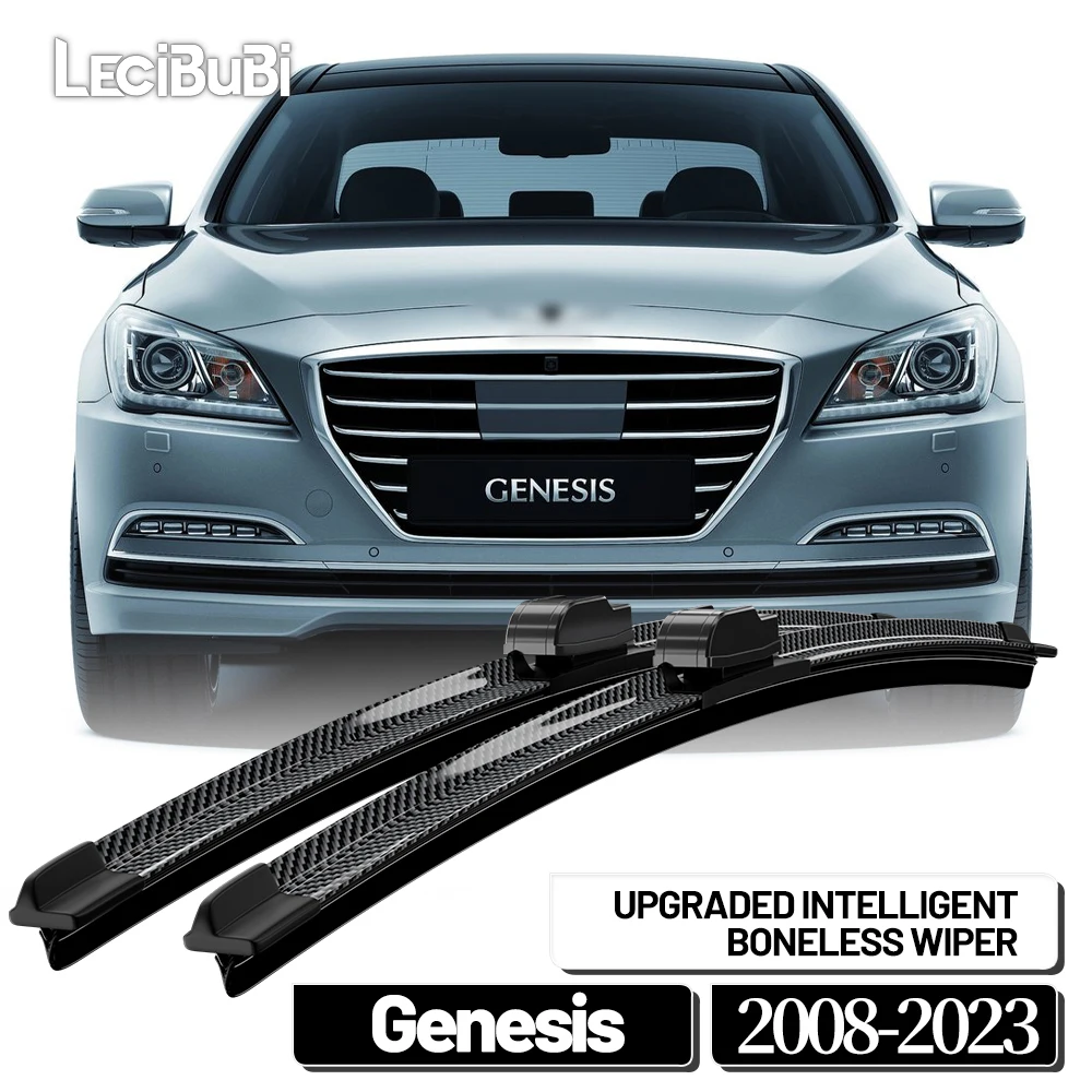 Für Hyundai Genesis 2008-2023 2013 2014 2015 2016 2021 2022 2 stücke Frontscheibe Wischer Klingen Scheibenwischer Carbon Faser