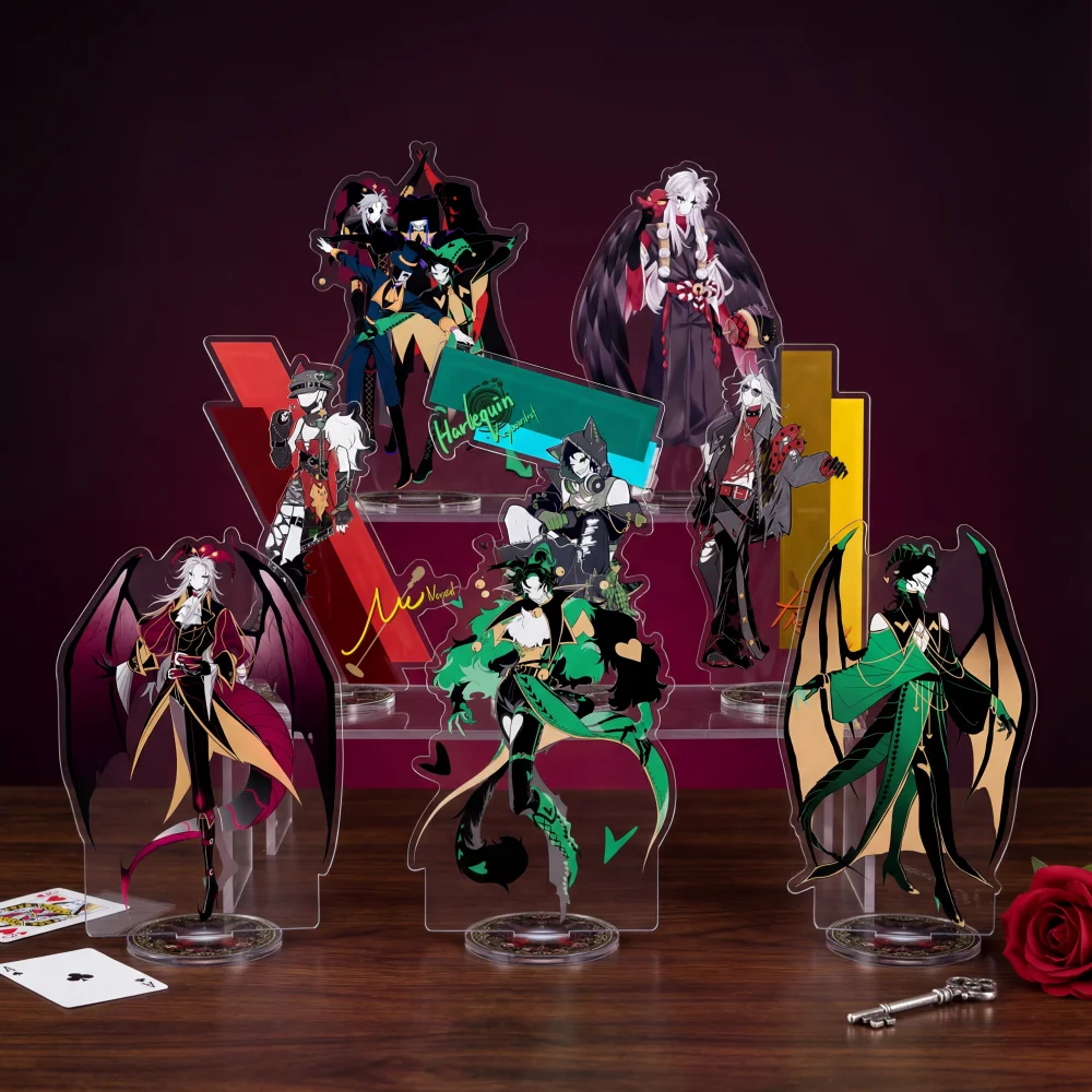 Jeu The Freak Circus Pierrot arlequin acrylique Standee 15cm Cosplay beau Clown ornement de bureau Anime Fans Collection cadeau