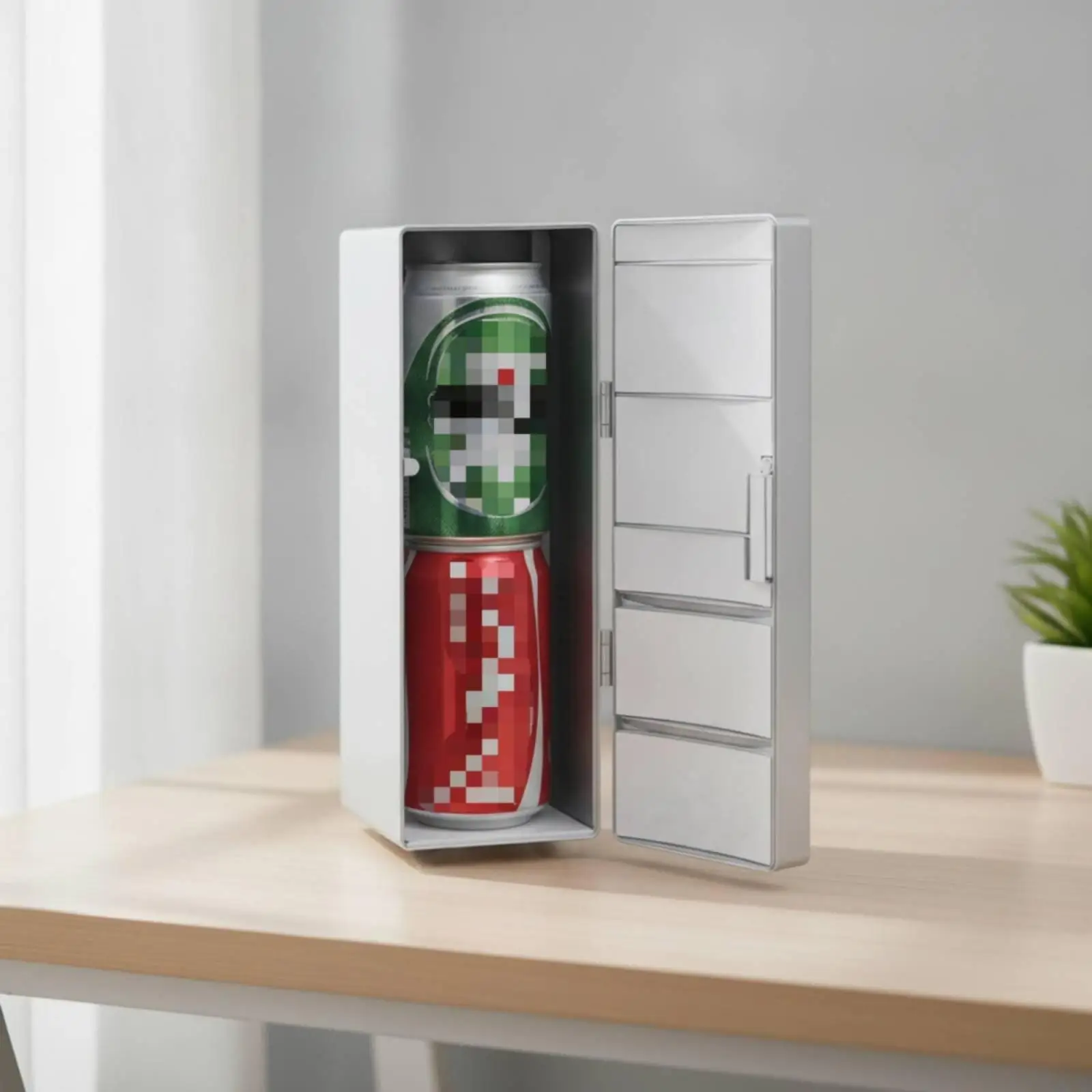 USB Refrigerator Compact Mini Fridge Low-Voltage for Desk, Students