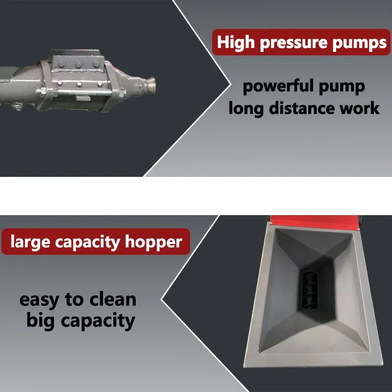 Cement Mortar Spraying Machine High Efficiency Single Phase 220v for Small Project Construction Work