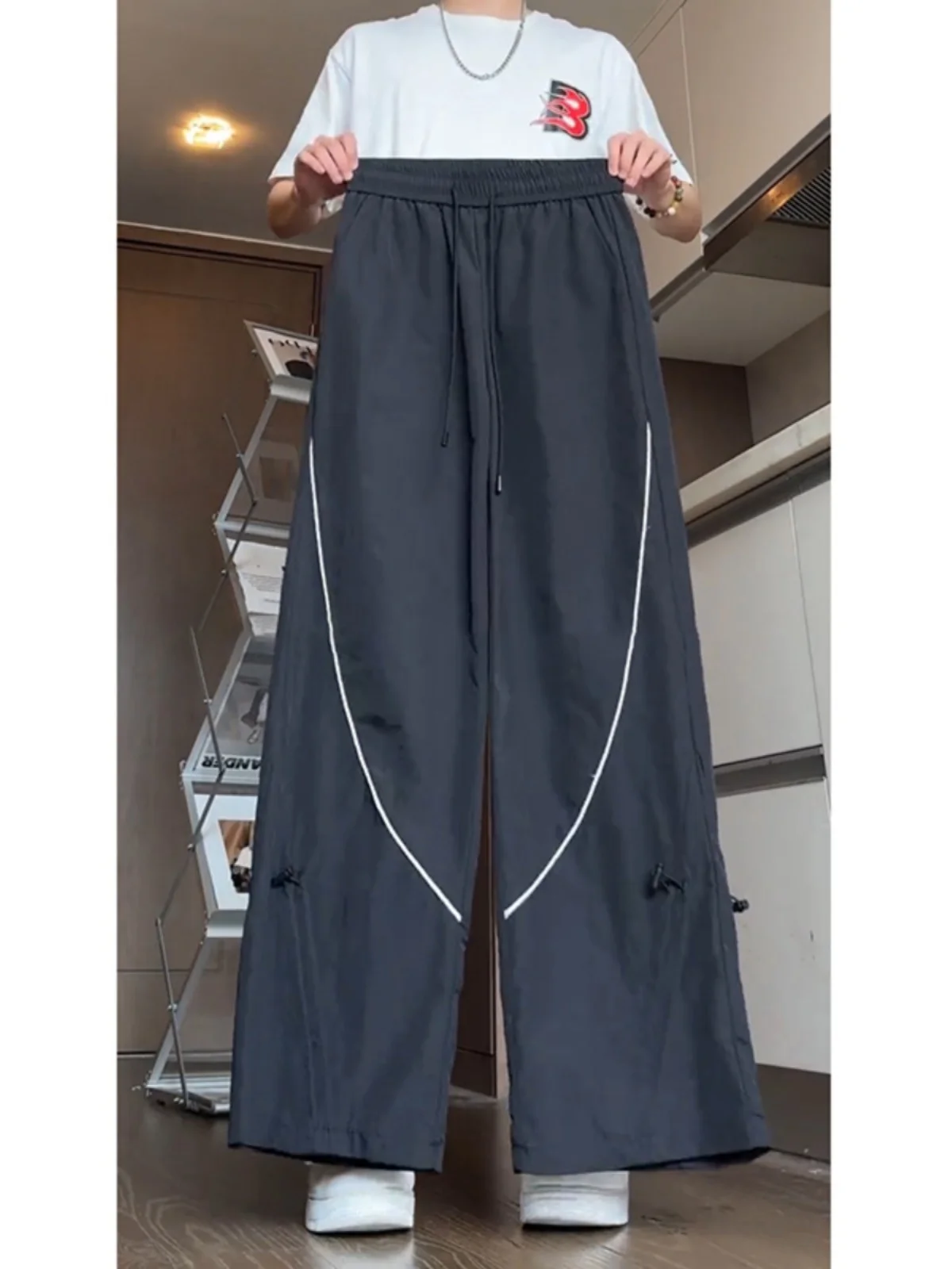 

American Sle Ice Silk Qui Dry Pants Men's Summer New Outdoor Sun Protection Outdoor Sports Long Trousers Loose Fit Casual...