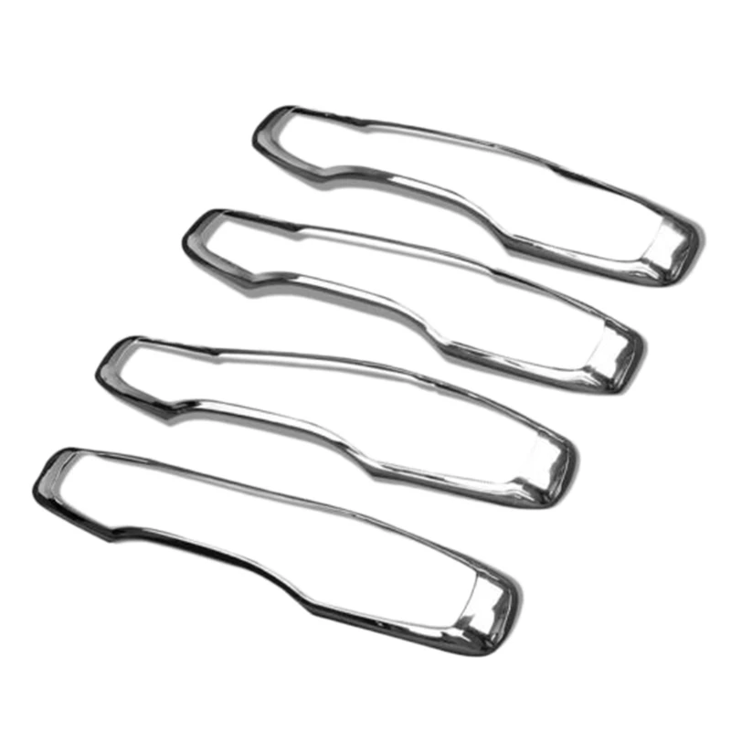 4Pcs Car Door Handle Trim Decoration Is Suitable for Volvo XC60 XC90 S90 V90 2018 2019 2020 Chrome Accessories