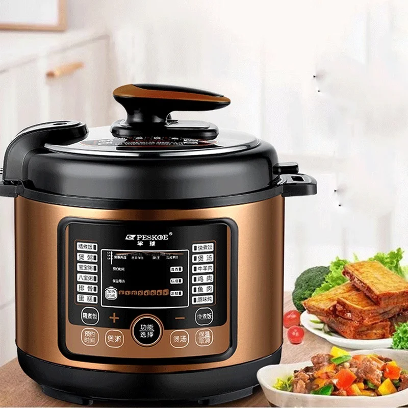 Hemisphere Electric Pressure Cooker Multi-function 5L Large-capacity High-pressure Rice Smart Appliance Cooking Machine