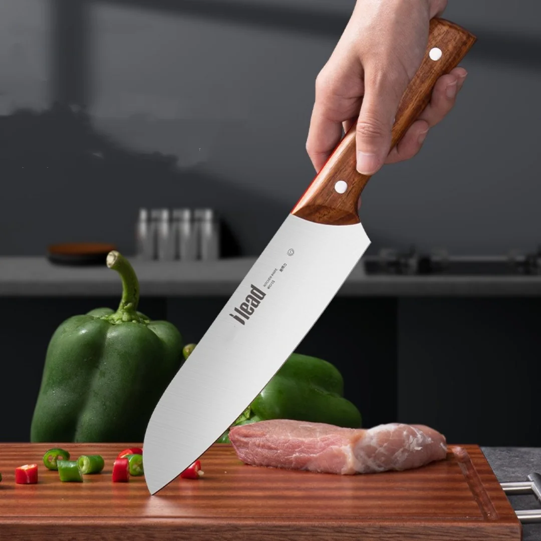 

Кухонный нож из нержавеющей стали, нож для рыбы, нож для мяса, кухонный острый нож, ручка из цельного дерева, универсальный нож для ресторана и домашнего использования