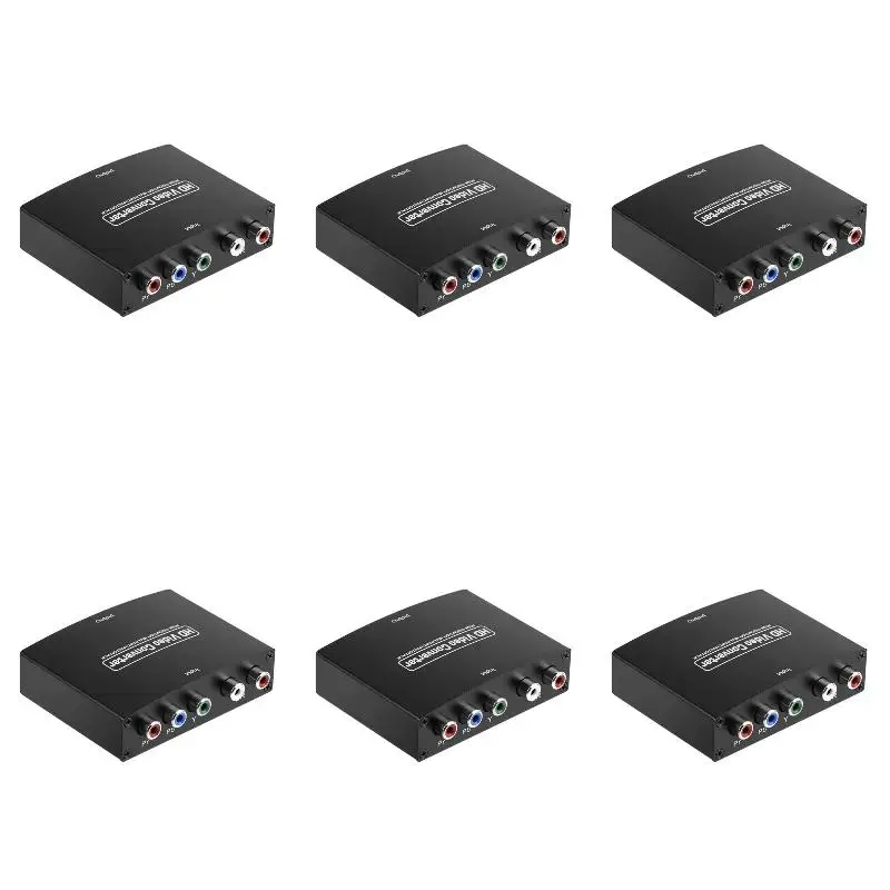 6Pack X(Ypbpr to HDMI Converter Component L/R Audio to HD Converter