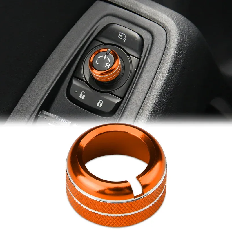 

Car Rearview Mirror Knob Trim Cover For Subaru Forester 2019-2025 Switch Metal Ring For Crosstrek Impreza