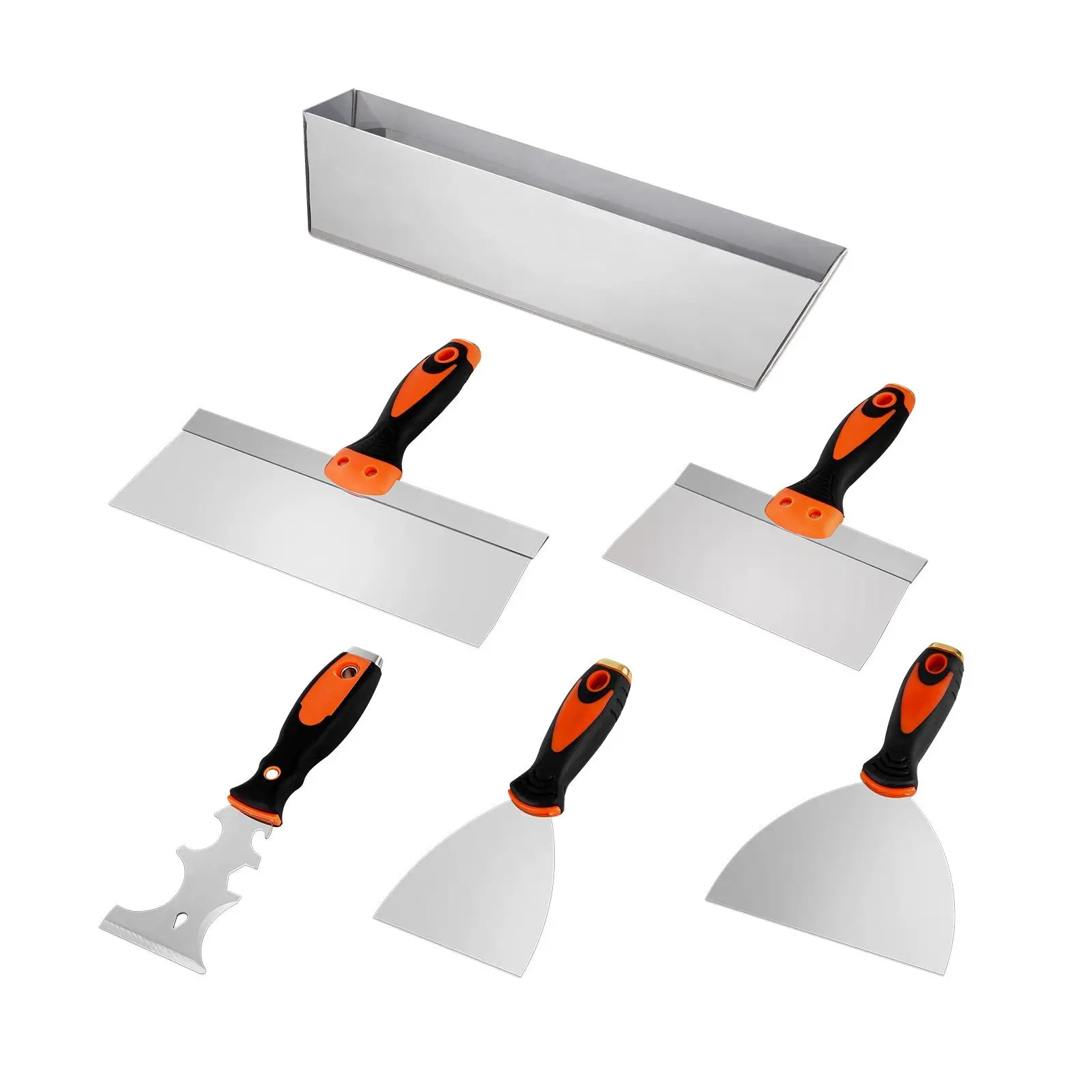 Drywall Knife Set, 6 PCS Drywall Tools Includes 3