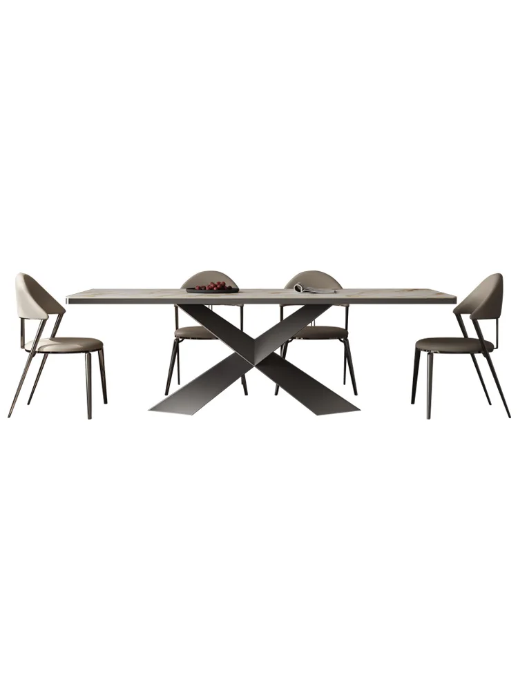 

Slate dining table Household dining table and chair combination 2025 Modern slate