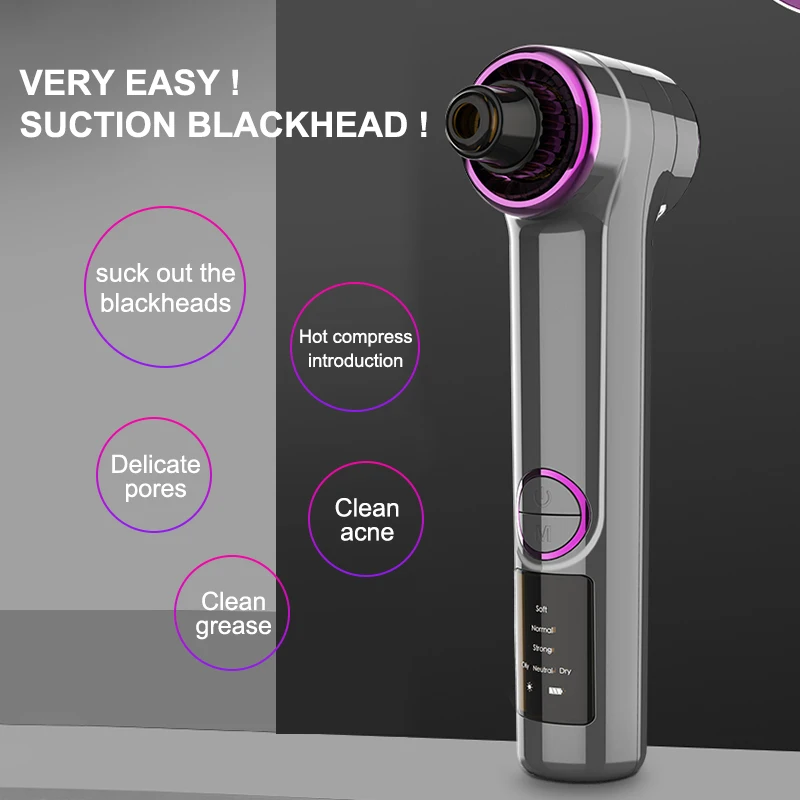 VLVEE Elektrische Comedondrukker Gezichtsreinigingsmachine Pore Cleanser Handheld Mee-eter & Acne Remover huidverzorging Tool