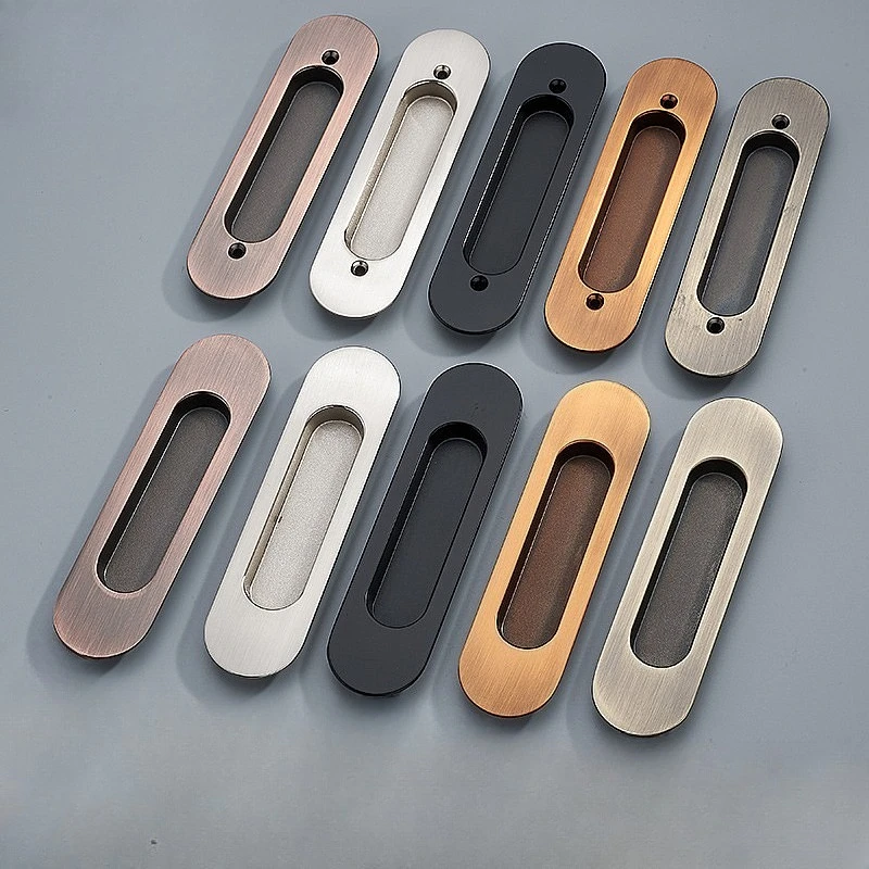 Sliding Door Handle Groove Embedded Pull Handle Invisible Cabinet Wardrobe Drawer