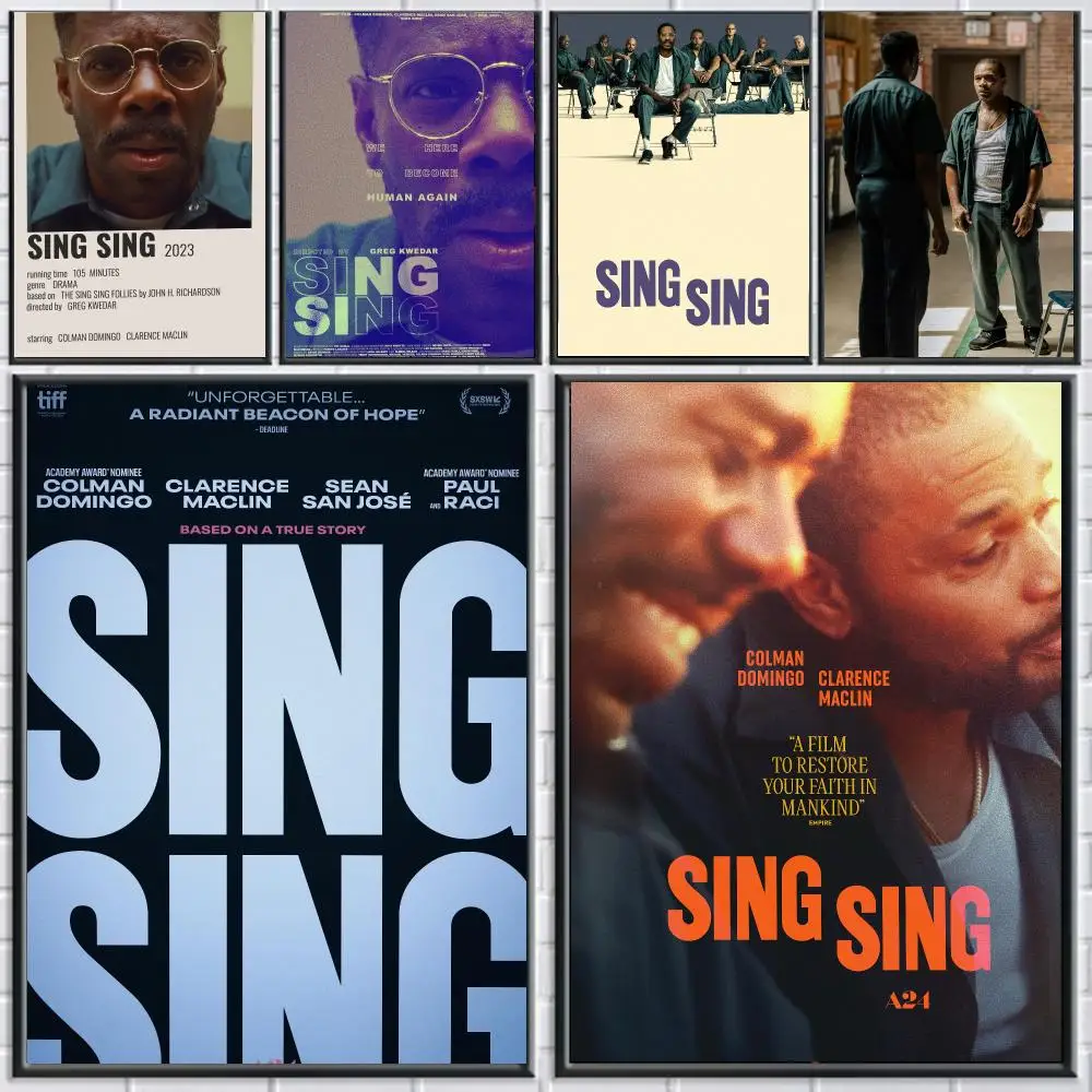 classic movie S-Sing Sing-G Poster Peel and Stick Wall Art for Cafe Office Bar and Home Decoration