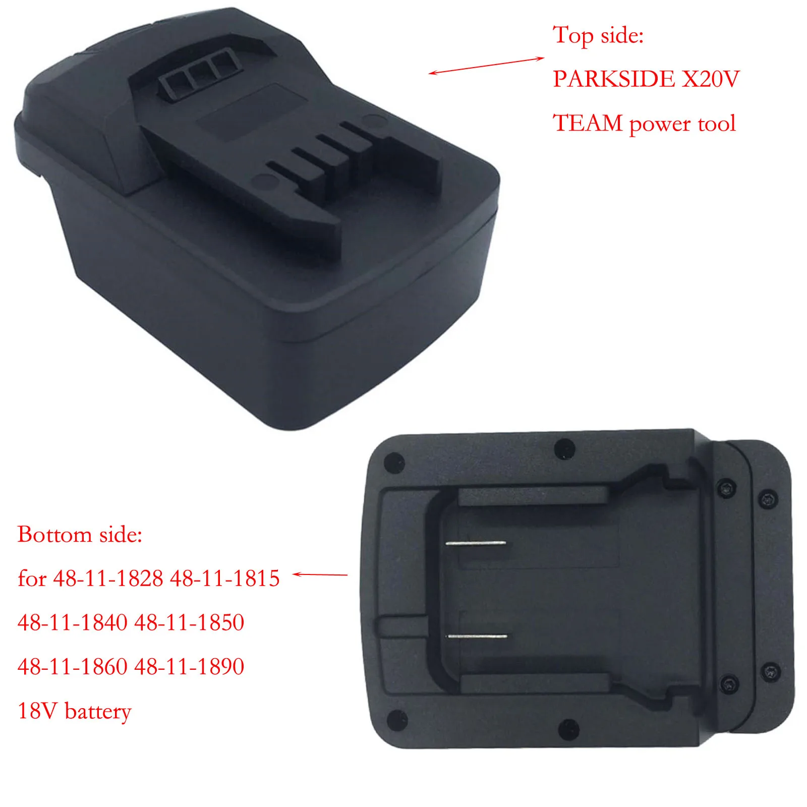 

Anti-slip Design Battery Adapter For Electric Tools Adapter Only Compatible With 48-11-1828 Convenient Design For 48-11-1860