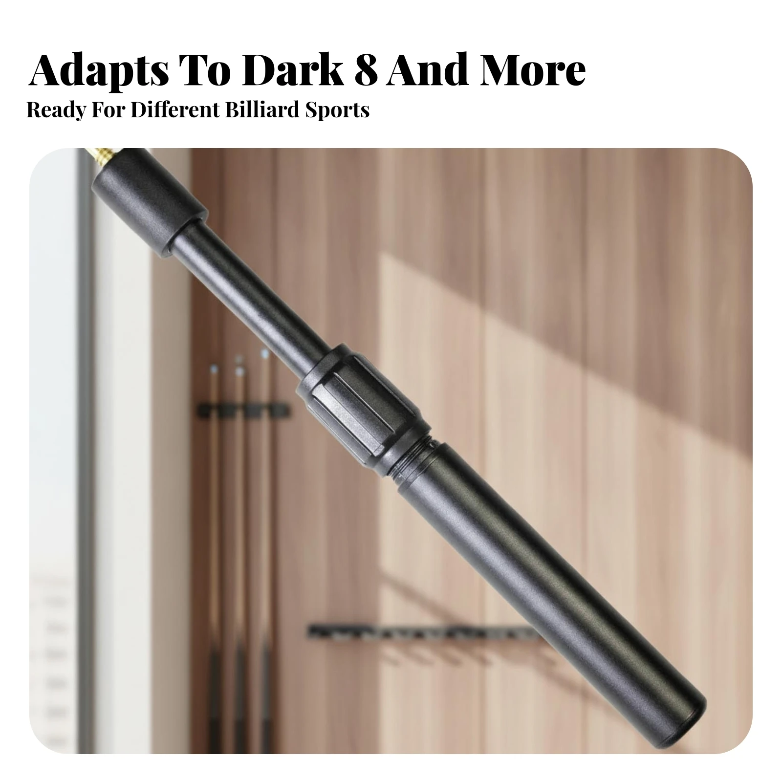 Sports Accessory Smooth Tube Billiard Cue Extension Handle Small-Head Cue Extension Aluminum Alloy Lightweight