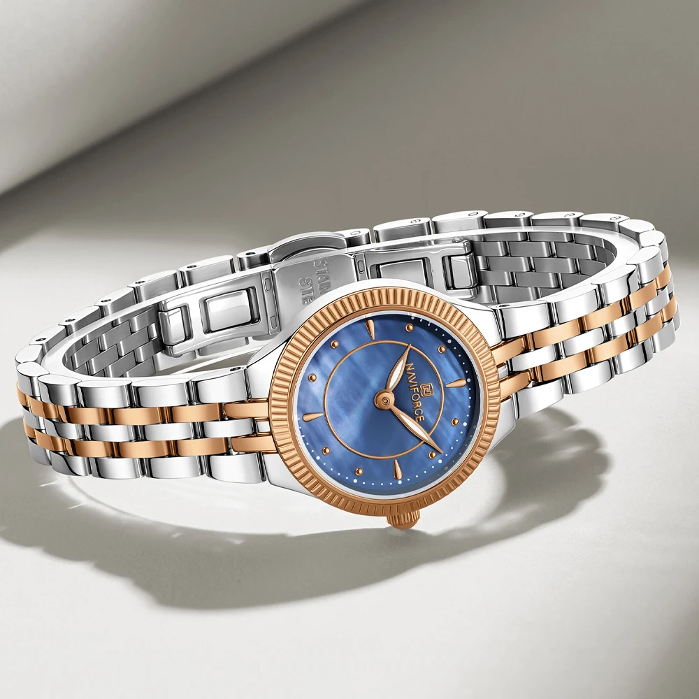 NAVIFORCE Luxury Square Watch for Woman Waterproof Luminous Ladies Watch TPU Strap Quartz Women's Watches Female Reloj