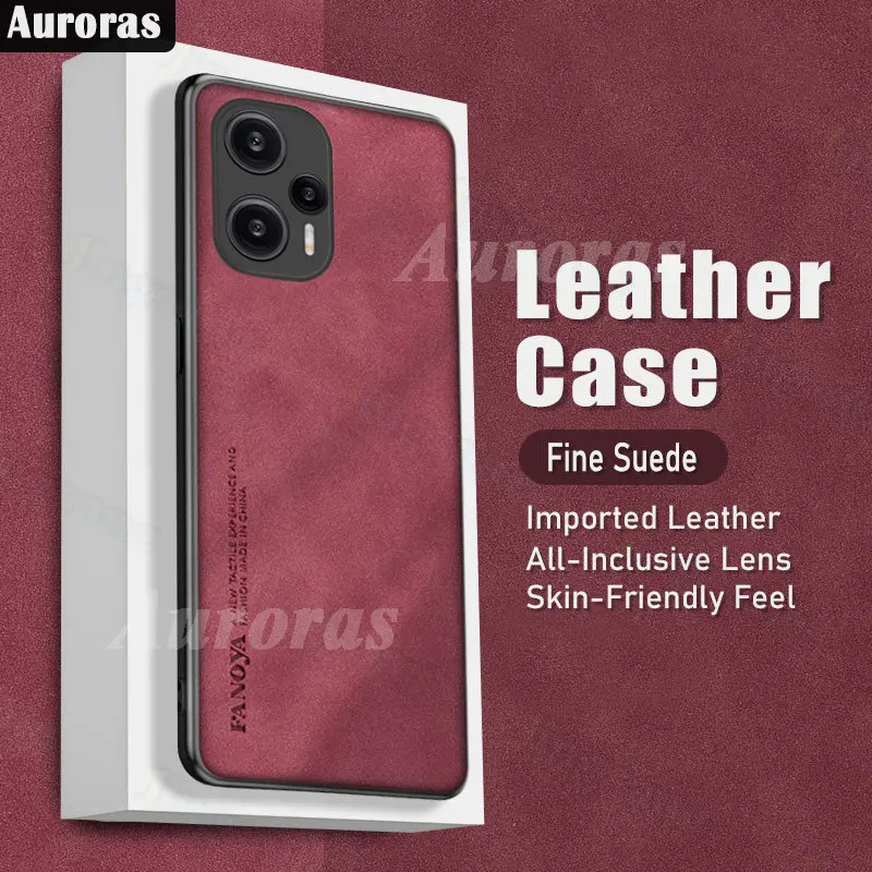 Auroras For Xiaomi Poco F5 Pro 5G Case Velour Wool Texture Soft Frame Shell For Xiaomi Poco X5 Pro 5G Back Cover