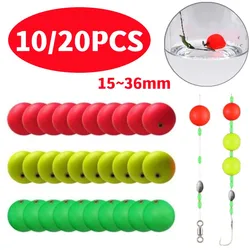 Foam Float Ball Beads Bright Color Drift Ball Fishing Tackle Spherical Float Foam Indicator Outdoor Fishing Tackle Accessories