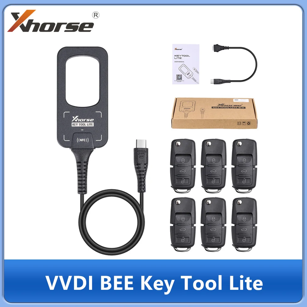 Xhorse VVDI BEE Key Tool Lite può generare il rilevamento della frequenza remota del transponder può scegliere 6 telecomandi B5