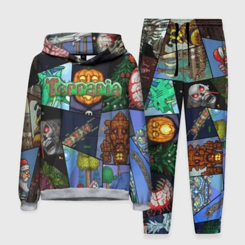 2025 الألعاب الشعبية للجنسين هوديي فستان أطفال مع سروال داخلي ثلاثية الأبعاد مطبوعة الرجال والنساء ملابس رياضية البلوز مجموعة ملابس رياضية كاجوال 2 قطعة مجموعة