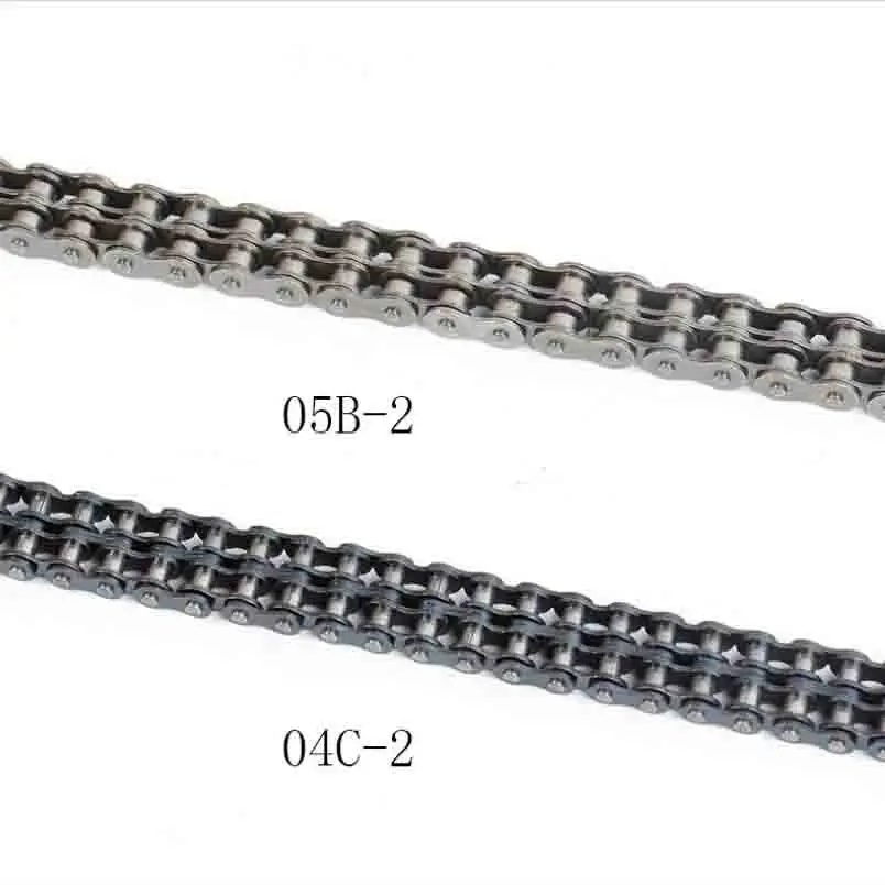 1PC 1.5 Meter 04C-2 05B-2 Small Double Row Industrial Transmission Roller Chain for Drive Systems