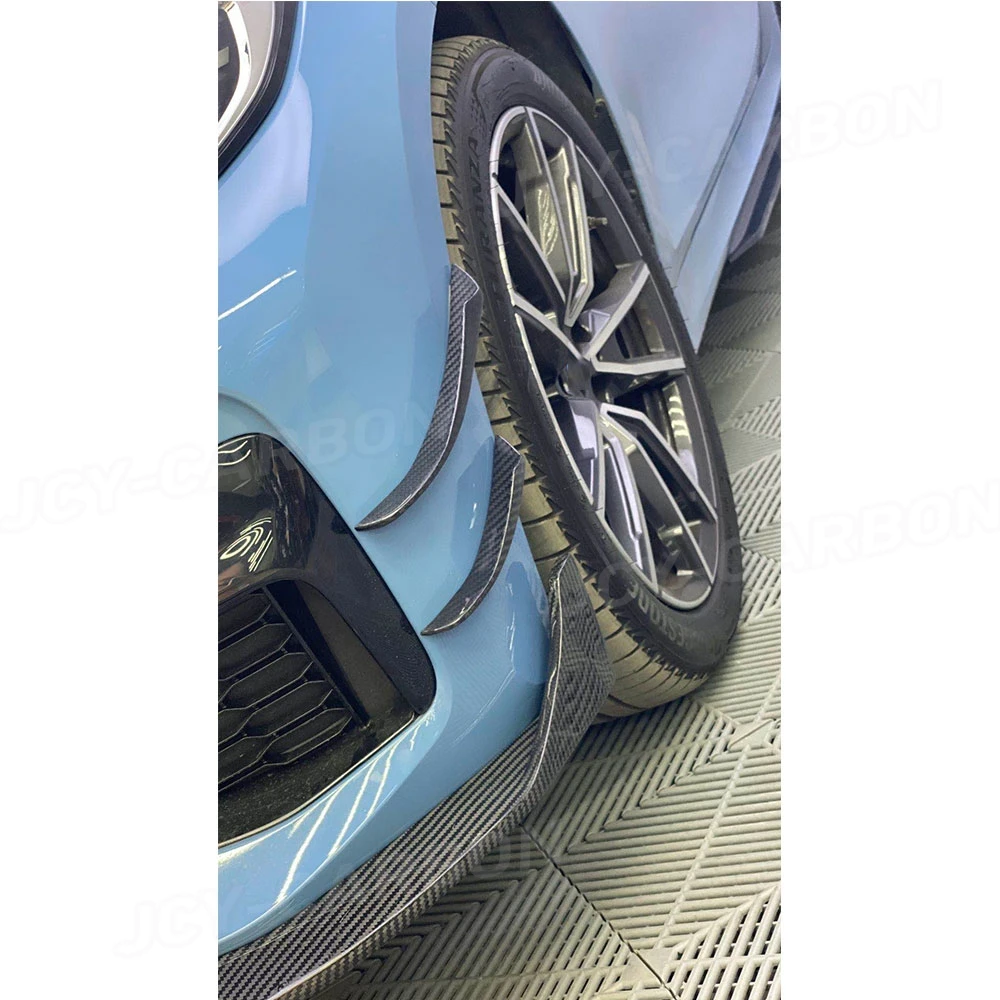 

JCYECF для BMW 3 серии G20 325i 2019 2020, сухой передний бампер из углеродного волокна, боковая накладка, канавки, плавники, крышка, спойлер, Стайлинг автомобиля